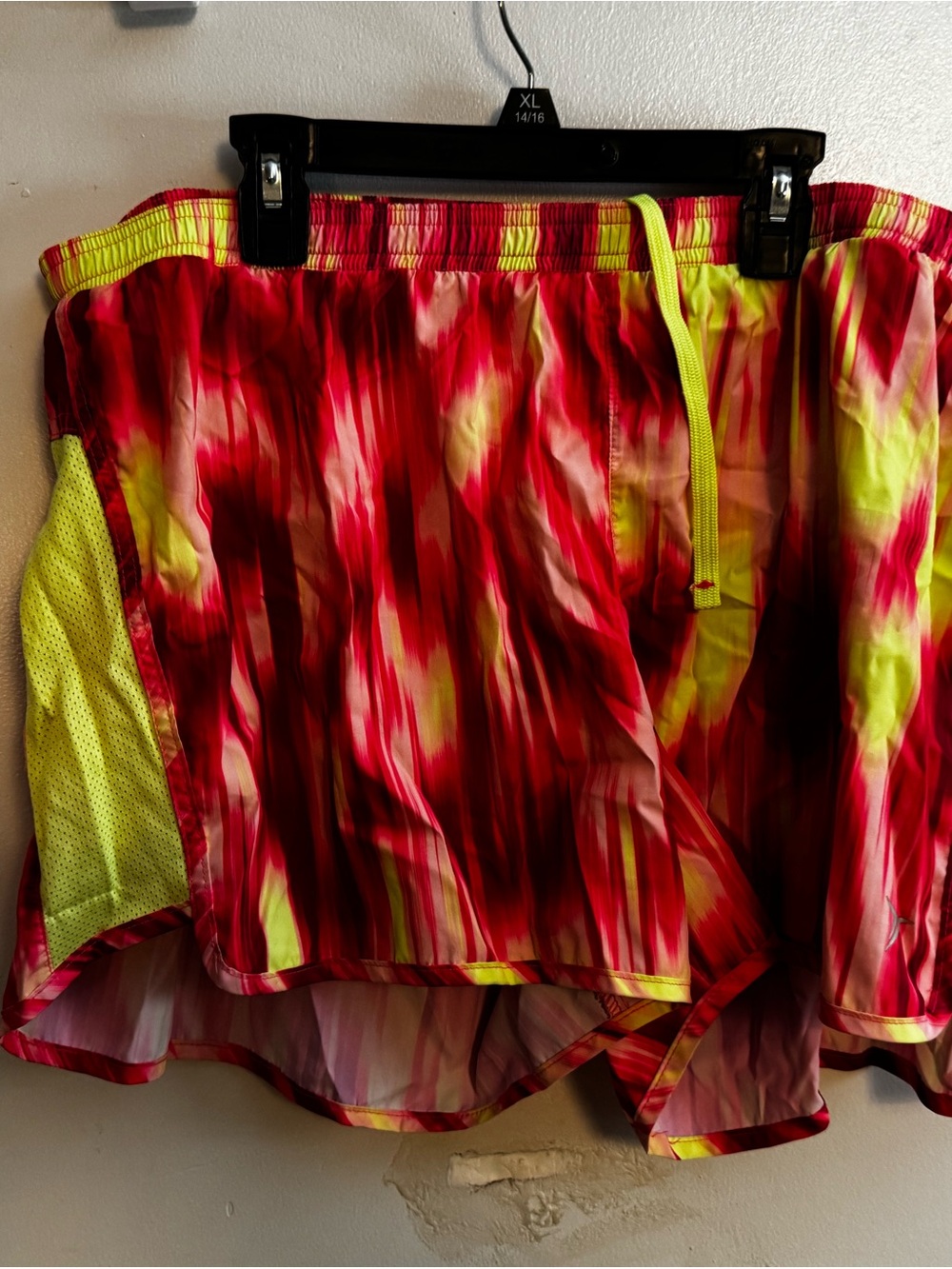 Old Navy Pink & Yellow Women's Athletic Shorts